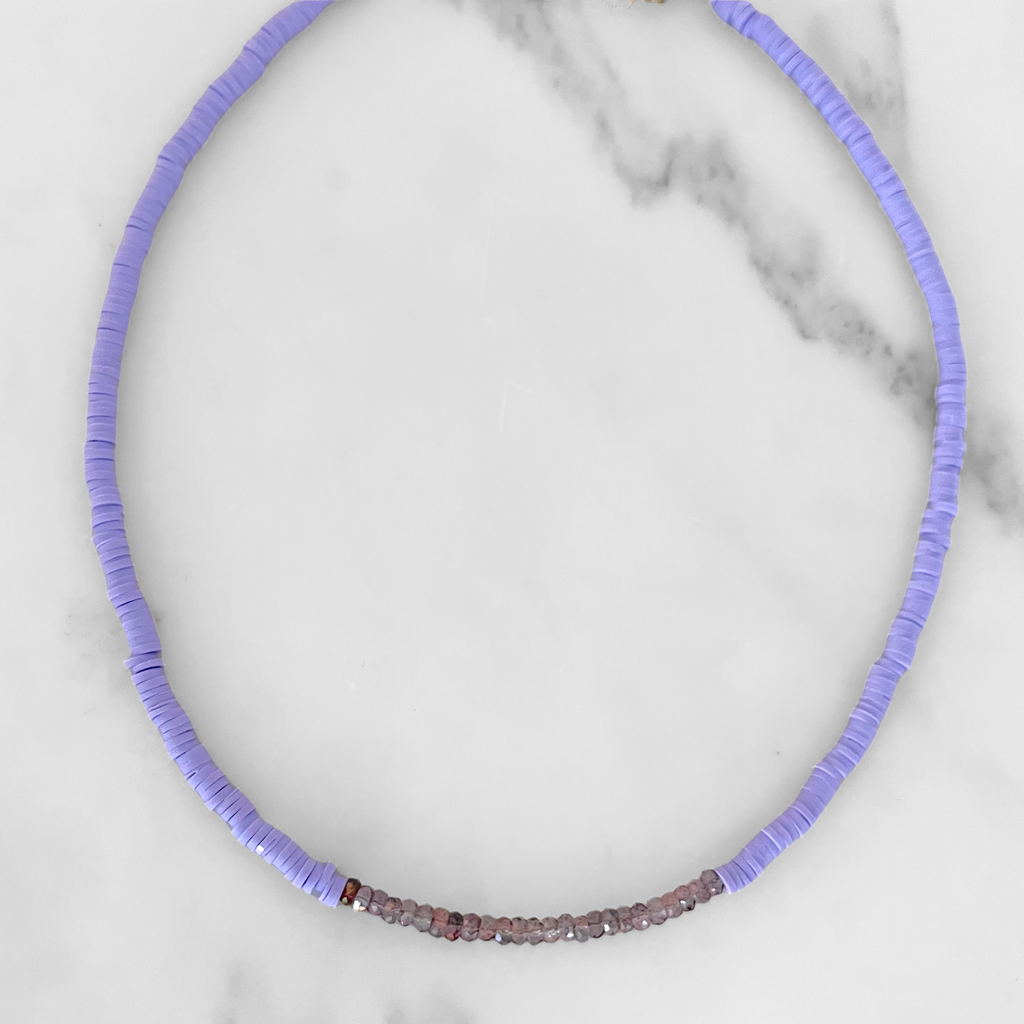 Shalla Wista Lavender Topaz Choker