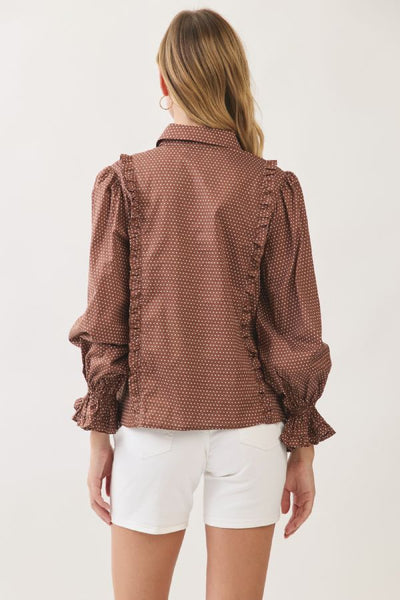 PINCH Polka Dot Button Down Shirt