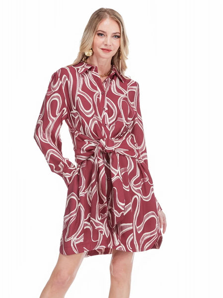 Jade Front Tie Dress