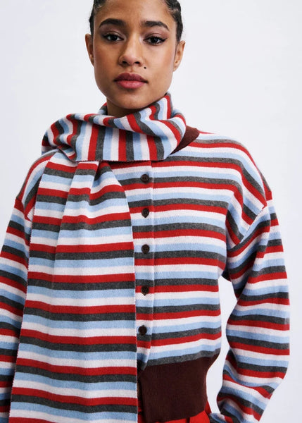 FRNCH Shibuya Cardigan and Scarf Set