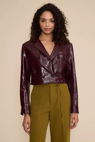 Lucy Paris Lacey Moto Faux Leather Jacket