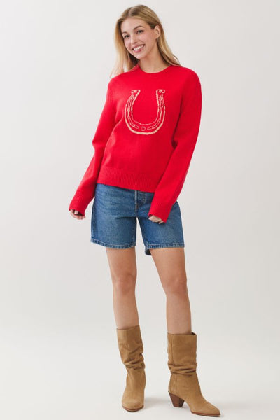 PINCH Horseshoe Graphic Knit Sweater