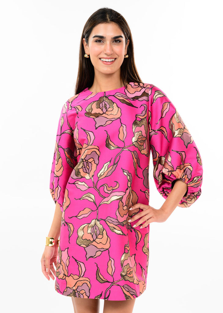 Uncle Frank Metallic Brocade Dress
