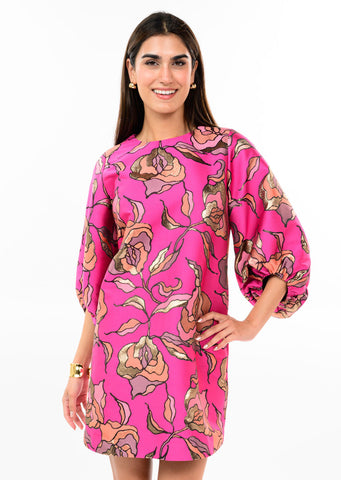 Uncle Frank Metallic Brocade Dress