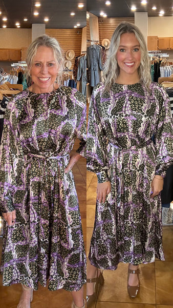 FRNCH Sarriette Leo Print Dress