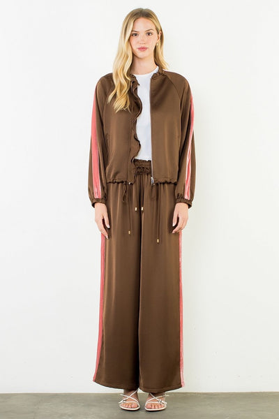 THML Drawstring Tuxedo Stripe Pant