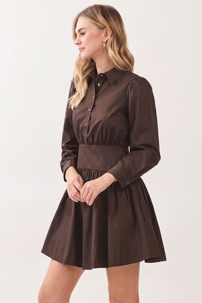 PINCH Button Down Shirt Dress