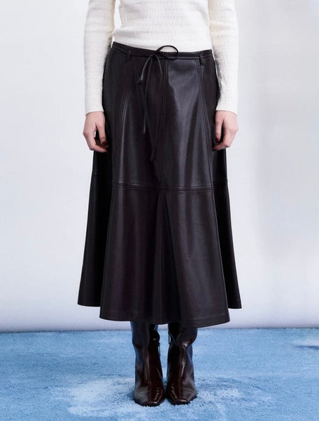 FRNCH Mokpo Faux Leather Skirt
