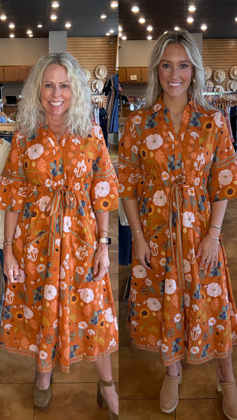 Isla Payal Cape Midi Dress [sunflower]
