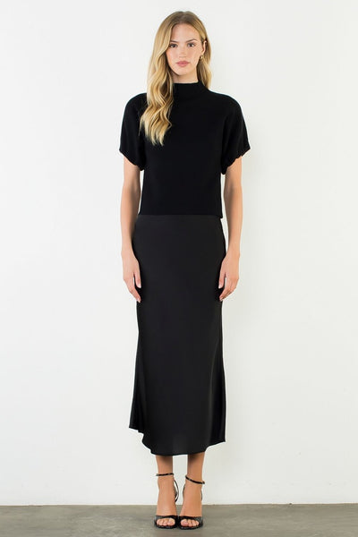 THML Long Silk Skirt