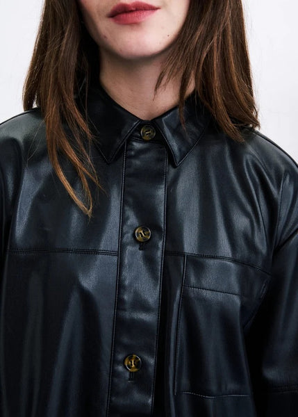 FRNCH Harter Faux Leather Dress