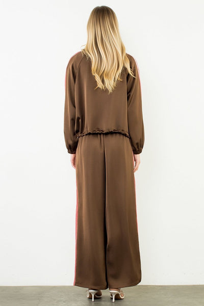 THML Drawstring Tuxedo Stripe Pant