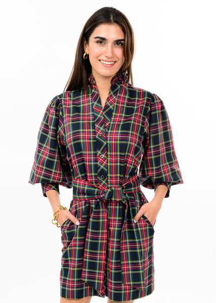 Uncle Frank Tartan Plaid Shirt Dress
