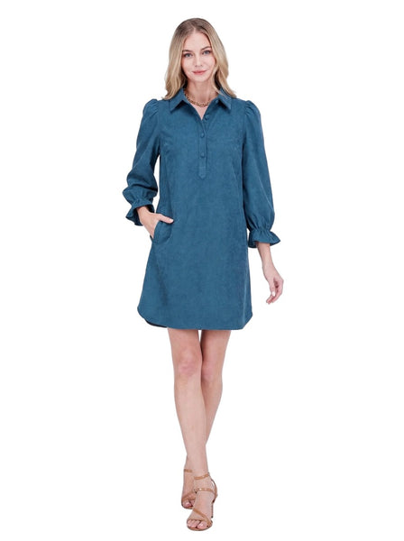 Joy Joy Placket Collar Dress