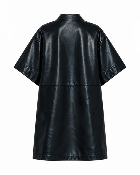 FRNCH Harter Faux Leather Dress