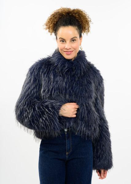 Ivy Jane Rock Star Faux Fur Jacket