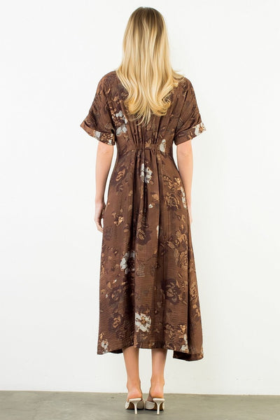 THML Button Front Maxi Dress