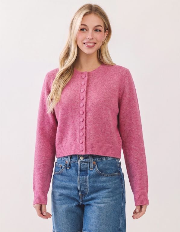 PINCH Long Sleeve Cardigan [pink]