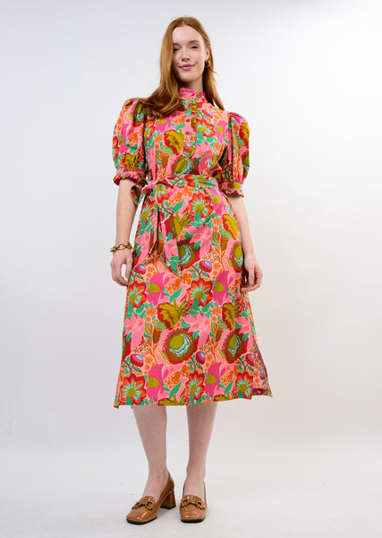 Uncle Frank Bouquet Midi Shirt Dress