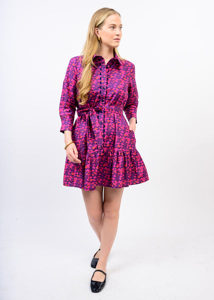 Uncle Frank Ric Rac Trim Shirt Dress