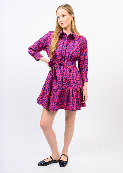 Uncle Frank Ric Rac Trim Shirt Dress