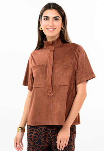 Ivy Jane Suede Swing Top