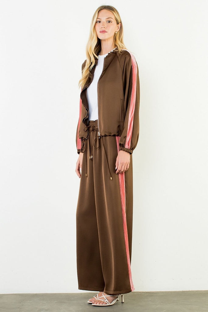 THML Drawstring Tuxedo Stripe Pant