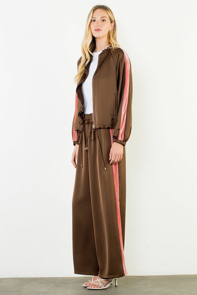 THML Drawstring Tuxedo Stripe Pant