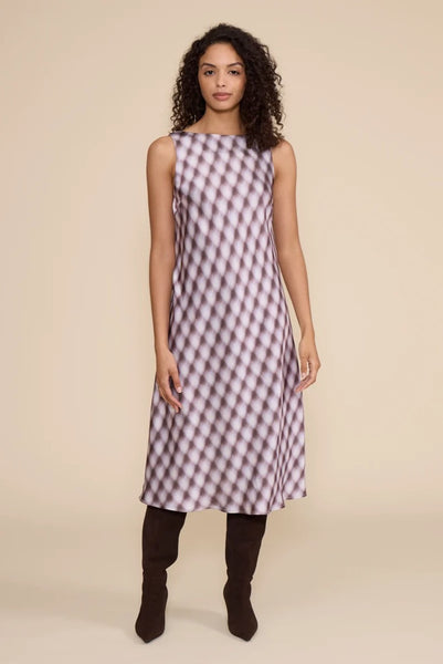 Lucy Paris Meiline Midi Bias Dress