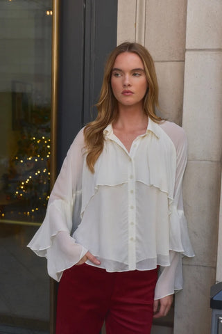 Lucy Paris Wilfred Ruffle Blouse