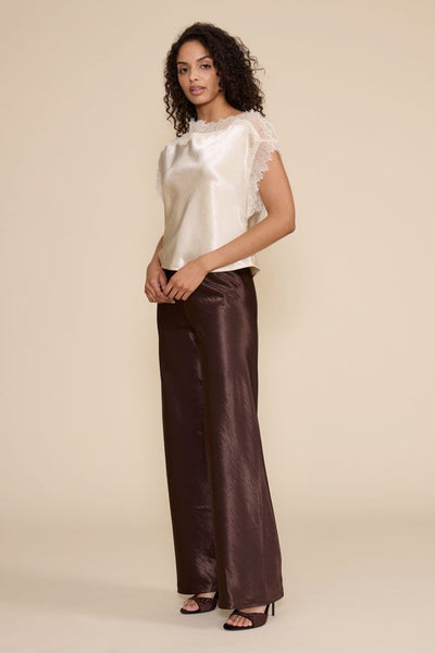 Lucy Paris Chris Lace Trim Top