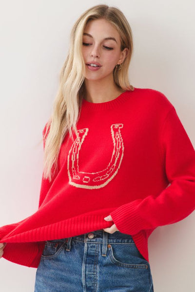 PINCH Horseshoe Graphic Knit Sweater