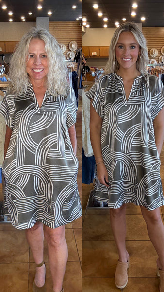 PINCH Printed Tunic Mini Dress