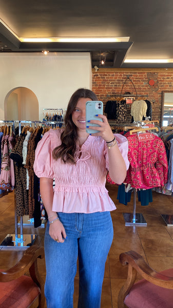 PINCH Ruffle Smocked Top