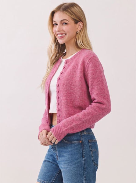 PINCH Long Sleeve Cardigan [pink]