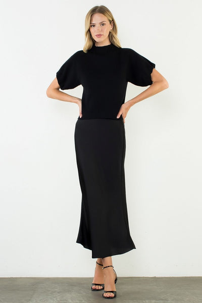 THML Long Silk Skirt