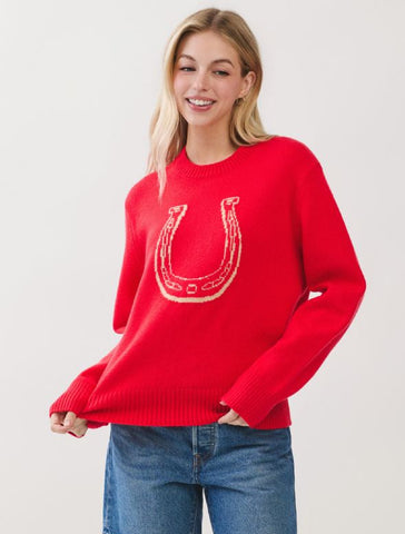 PINCH Horseshoe Graphic Knit Sweater