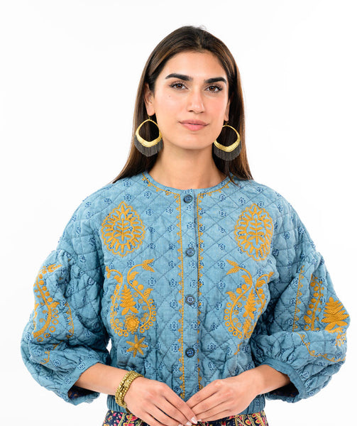 Ivy Jane Embroidered Quilted Jacket