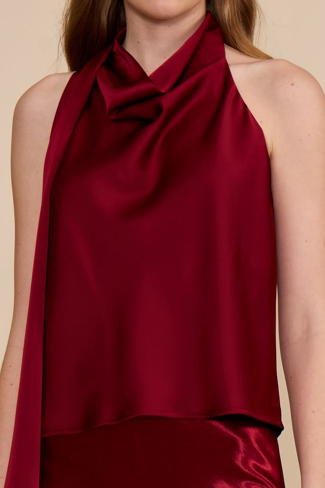 Lucy Paris Faith Halter Scarf Top