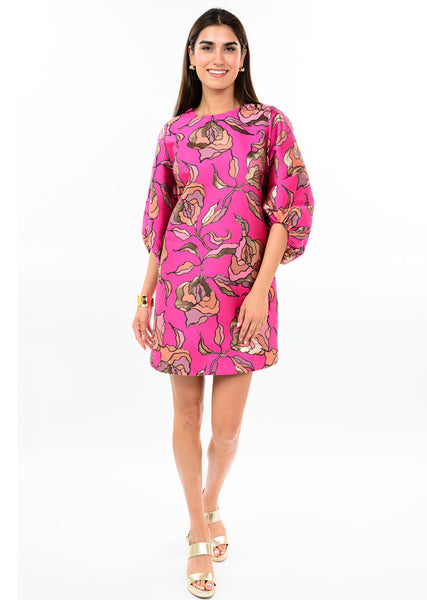 Uncle Frank Metallic Brocade Dress