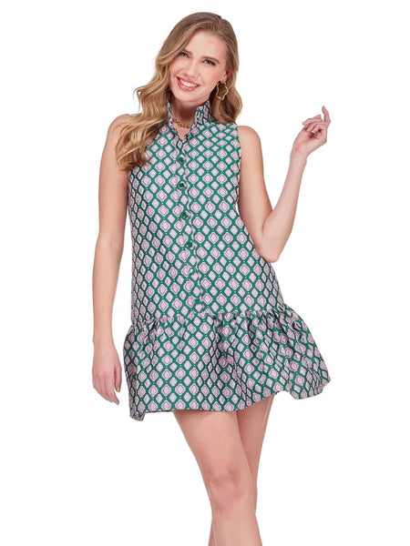 Joy Joy High Neck Flounce Dress