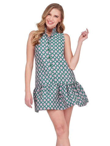 Joy Joy High Neck Flounce Dress