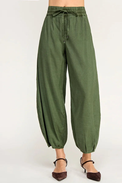 Level 99 Ellie Pull On Balloon Pant [avocado]