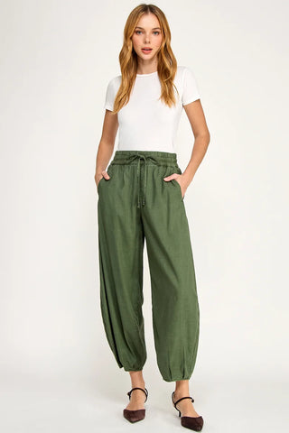 Level 99 Ellie Pull On Balloon Pant [avocado]
