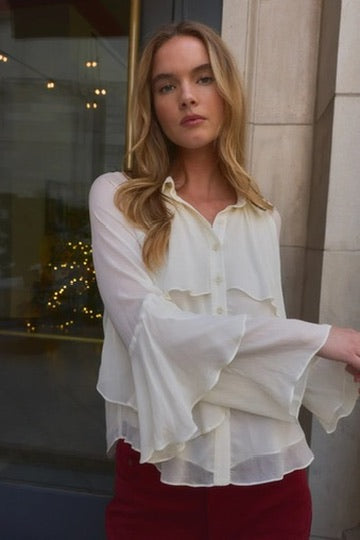 Lucy Paris Wilfred Ruffle Blouse