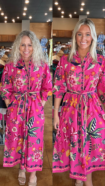 Maude Vivante Remi Dress [raspberry bloom]