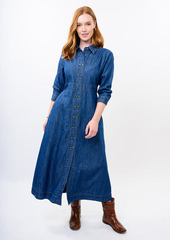 Uncle Frank Tencel Denim Shirtwaist Dress