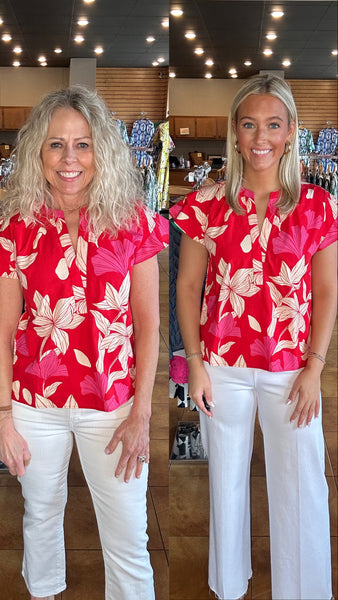 Maude Vivante Joy Top [chilli florals]