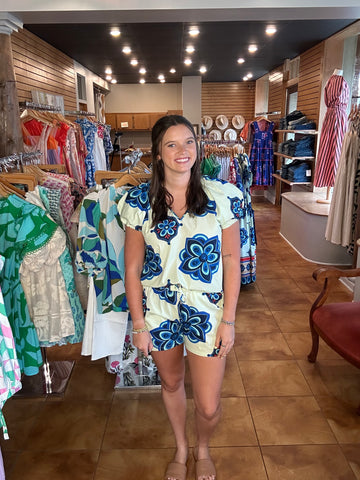 Maude Vivante Lea Top [geometric florals]