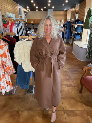 FRNCH Oversized Double Breasted Coat
